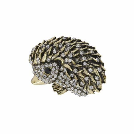 Twinkling hedgehog brooch
